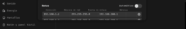 Ruta para acceso a la LAN del endpoint