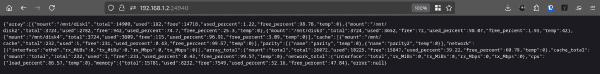 Respuesta de la API funcionando