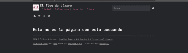 Página 404 personalizada