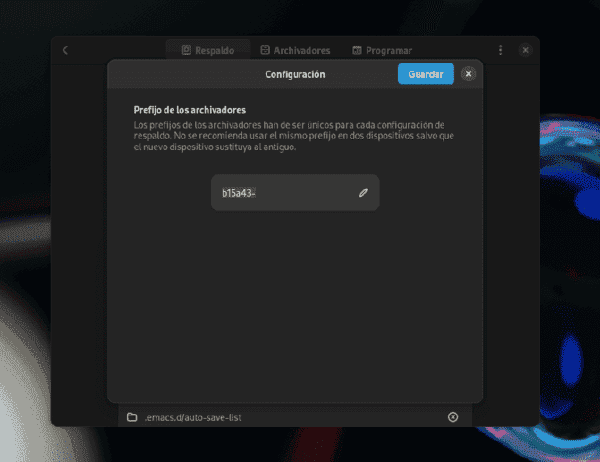 Editar prefijo del repositorio