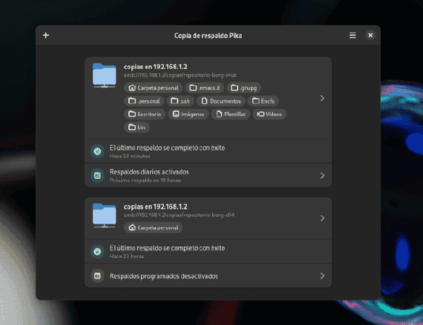 Programación del repositorio importado