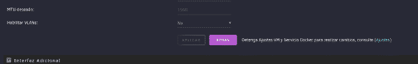 Detener servicio Docker en Unraid