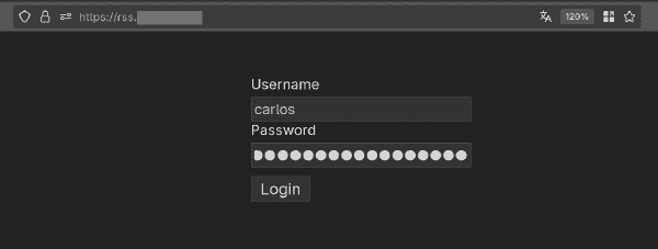 Servicio accesible a través del túnel de Cloudflare