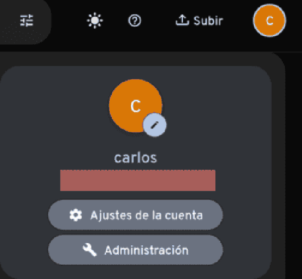 Administración de Immich