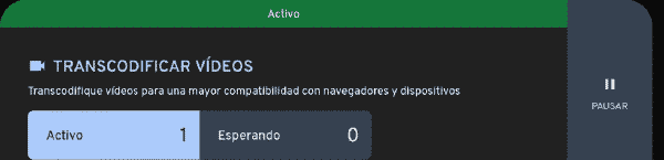 Vídeo subido a Immich para transcodificar