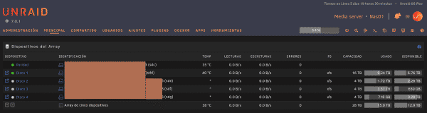 Plugin Unbalance moviendo datos para vaciar el disco