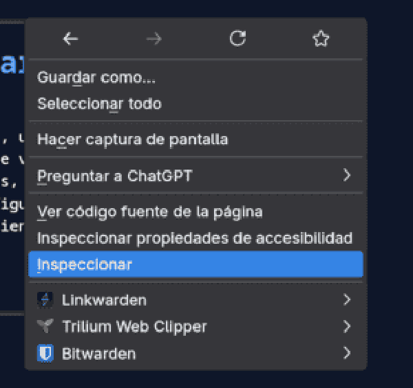 Herramientas de desarrollo del navegador