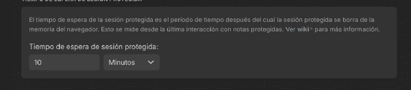 Acceso por tiempo limitado a notas protegidas